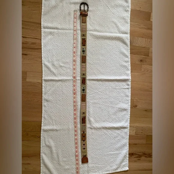 Women’s Fabric Fossil Belt Boho - Picture 2 of 3